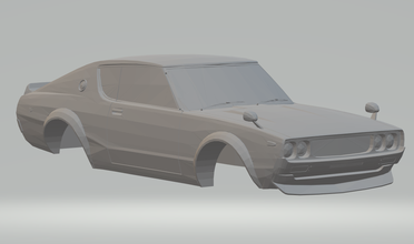 nissan ufuk çizgisi gtr 3d yazdır model in araç 3dexport döküm sıcak tekerlekler scx kamyon nakliyeciler fiat fc fca rcmodel yuva slotcar almak toplamak 3d print model - Mito3D