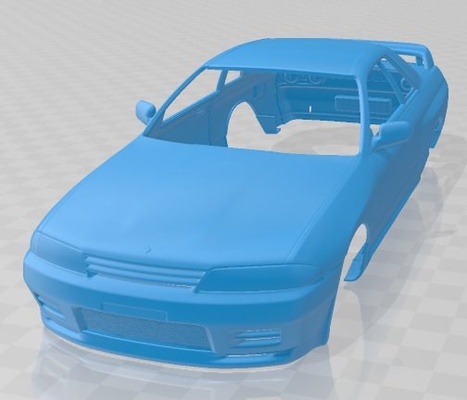 nissan horizonte r32 gt r cupê 1989 imprimível corpo carro 3d impressão modelo in automotivo 3dexport fenda escalextrico tamiya rc miniz passatempo micro deriva 3d print model - Mito3D