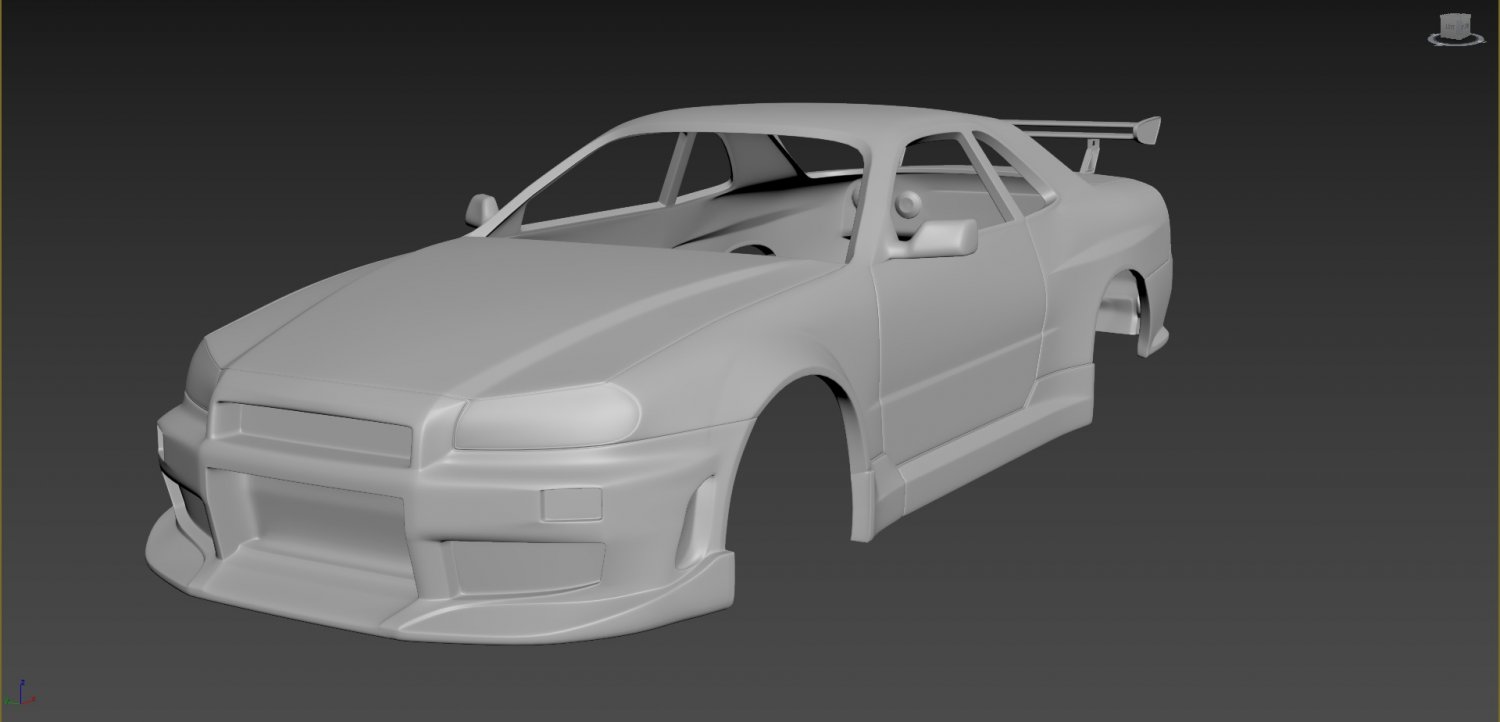 nissan horizon r34 3d impression modèle in automobile 3dexport voiture voitures loisir auto musclée sport d'impression conduire rc 3D print model - Mito3D