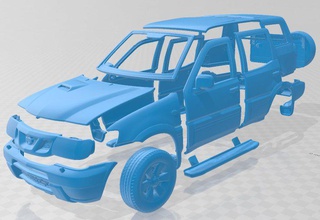 nissan terrano ii r20 5 porte 2006 imprimable corps voiture 3d impression modèle in automobile 3dexport fente scalextric tamiya rc miniz loisir micro robot d'exploration 3d print model - Mito3D
