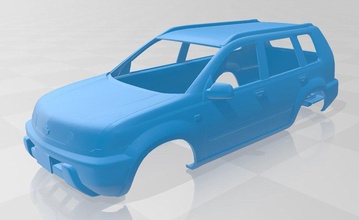 nissan x trail imprimível corpo carro 3d impressão modelo in automotivo 3dexport fenda escalextrico tamiya rc passatempo 1 10 24 32 3d print model - Mito3D