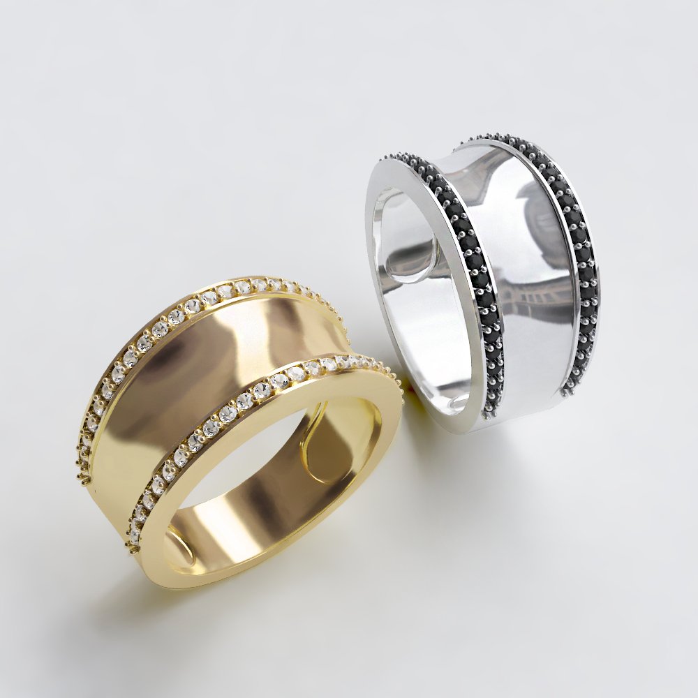 padronizar anel livre 3d impressão modelo in argolas 3dexport joalheiro imprimível diamante 3D print model - Mito3D