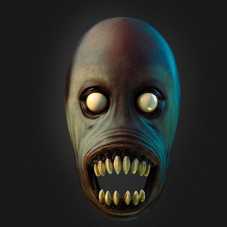 nocturnal demon mask monsters & creatures halloween shout costumes terror zombie 3d print model - Mito3D