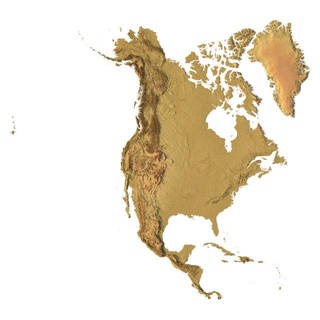 north america greenland stl terrain usa alaska canada mexico map landscape country relief geography continent mountain earth 3d print model - Mito3D