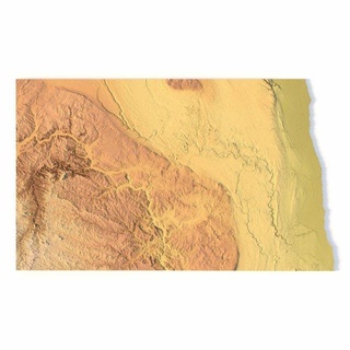 state of north dakota stl 3d print model in terrain 3dexport america usa country states map art dacota 3d print model - Mito3D