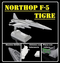 Northrop f 5 tigre modelo lutador voar guerra escala 3d print model - Mito3D