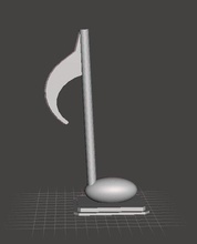 note stand 3d print model - Mito3D