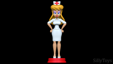enfermeira animaníacos 3d impressão modelo in mulher 3dexport fêmea hospital sexy menina alto calcanhares arco batom maluco melodias 3d print model - Mito3D