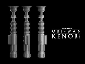 obi blême kenobi sabre laser 3d impression modèle in jeu accessoires 3dexport étoile guerres séries 3d print model - Mito3D