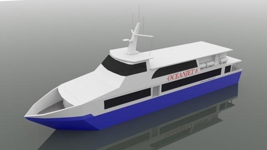 oceano jato 8 navio Remessa transporte embarcações balsa ferry class ferryboat2 3d print model - Mito3D