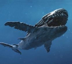 ozean monster 3d modell wal 3dexport fisch wasser meer kreatur säugetier tier tauchen schiff boot fantasie leben prähistorisch poisson raubtier 3d print model - Mito3D
