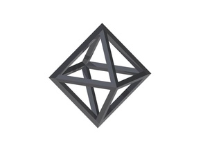 octaedro livre 3d impressão modelo in matemático arte 3dexport polígonos 3dprint matemática geométrico formato figura poliedro 3d print model - Mito3D