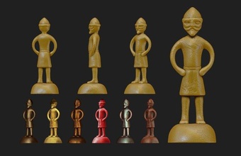 odin père statue 7thcentury fer âge bronze norrois viking métal sombre siècle vii archéologie art scans répliques sculptures miniatures 3d print model - Mito3D