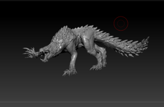 odogaron 3d impresión modelo in escultura 3dexport monstruo cazador carnívoro extinción mitología imaginación 3d print model - Mito3D