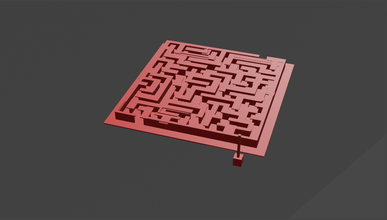 ofek maze 3d print model in 3dexport toys blind visually 2020 2021 man game 3d print model - Mito3D