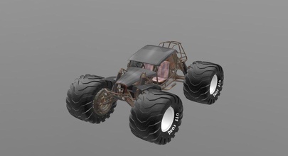 off-road buggy 3d -oblo -3mf -mtl 3d print model - Mito3D