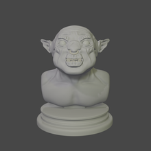 ogro busto do monstro o personagem imprimir horror stl obj 3d print model - Mito3D