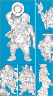 ogros monstruos criaturas pirata 3d print model - Mito3D