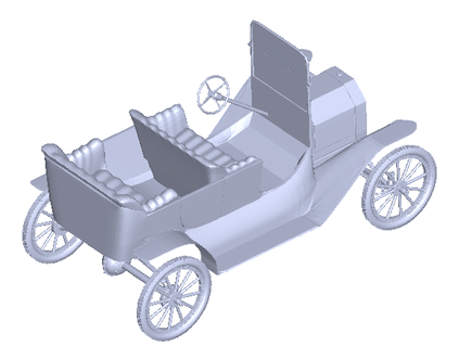 eski araba otomotiv 3d yazdırılabilir baskı easy to use stl 3d print model - Mito3D