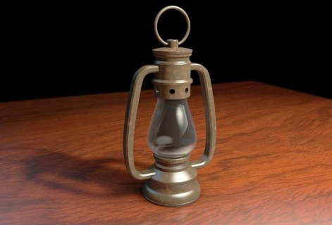 old lantern  toys 3dprinting lamp old decorative tablelamp atoy theater props suvigir diy  3d print model - Mito3D