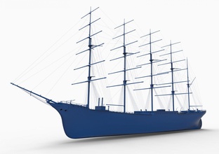 eski gemi mod3 3d yazdır model in otomotiv 3dexport kalyon yelken korsan tekne nostaljik ahşap güverte deniz yelkenli tarihi top antik ulaşım firkateyn çapa 3d print model - Mito3D