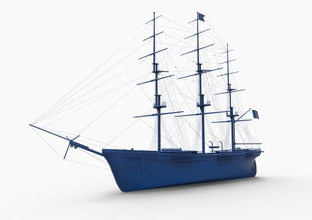 eski gemi mod5 3d yazdır model in otomotiv 3dexport kalyon yelken korsan tekne nostaljik ahşap güverte deniz yelkenli tarihi top antik ulaşım firkateyn çapa 3d print model - Mito3D