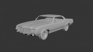 oldsmobile cutlass supreme 1972 3d print model in automotive 3dexport car cars hobby american auto coupe wheel classic muscle printcar drive rc toy 3d print model - Mito3D