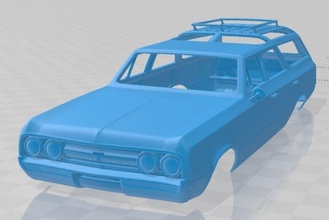 Oldsmobile manzara kruvazör 1964 yazdırılabilir vücut araba yuva ölçülü Tamiya rc miniz hobi mikro 3d print model - Mito3D