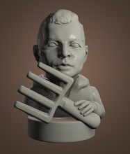oleh lyashko 3d print model in man 3dexport ukraine parliament minister president politician board game sculpture portrait bust 3d print model - Mito3D