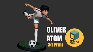 oliver atom 3d yazdır model in çocuk 3dexport kaptan tsubasa şampiyonlar futbol futbolcu benji işaret borç verenler yoichi takahashi spor 3d print model - Mito3D