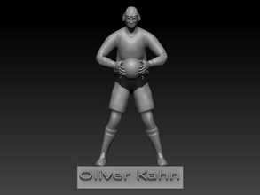 Oliver Kahn futebol jogador Bayern Munique 3dprint 3dprinted 3dprinting 3d print model - Mito3D