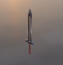 ollow sword polly lowpoly blade dagger melle weapon 3d print model - Mito3D