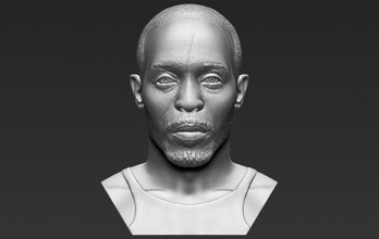 omar wire bust 3d printing ready stl obj formats michael williams idris elba mc nulty barksdale marlo stanfield snoop stringer bell breaking character 3d print model - Mito3D