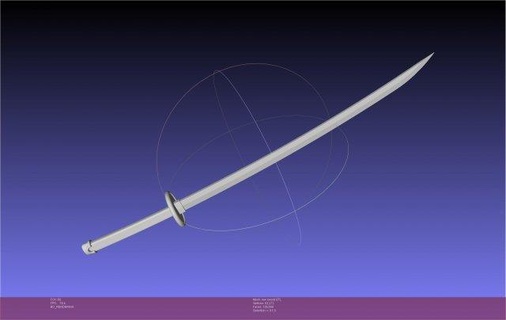 one piece trafalga law sword sheath assembly replica cosplay anime one-piece trafalga-law katana 3d print model - Mito3D