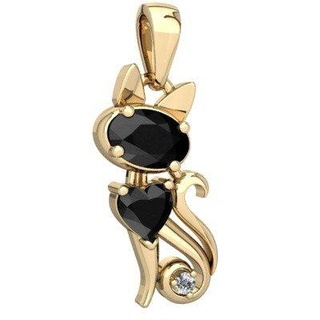 onyx kitten pendant pendants diamond antique luxury rapper hiphop jewelry necklace gemstone elegant celebrity style jewellery bling gem urban custom vintage 3d print model - Mito3D