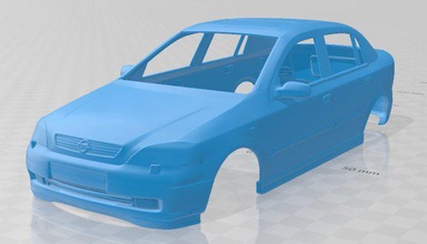 opel astra g 1998 imprimible cuerpo coche vehiculo 3d impresión modelo in automotor 3dexport espacio scalextric tamiya rc miniz pasatiempo micro 3d print model - Mito3D