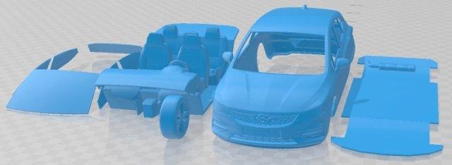 opel astra 2020 imprimible coche vehiculo automotor espacio scalextric Tamiya rc miniz pasatiempo micro fundido presión 3d print model - Mito3D