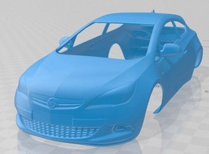 opel astra gtc 2012 imprimível corpo carro fenda escalextrico Tamiya rc miniz passatempo micro 3d print model - Mito3D