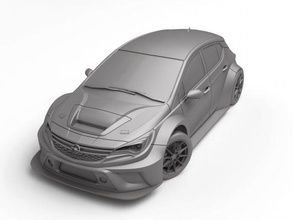 opel astra tcr 2016 3d print model in automotive 3dexport printed scale rc drift sport racing vehicle hobby rally diy subaru wrx sti 3d print model - Mito3D