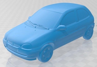Opel corsa 1998 yazdırılabilir araba ölçülü yuva Tamiya ho 187 164 132 124 118 110 hobi modelleme 3d print model - Mito3D