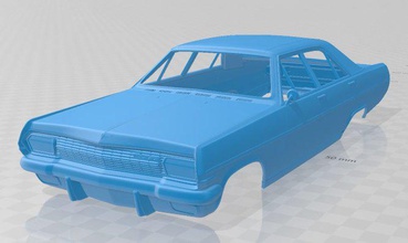 opel diplomático 1964 imprimible cuerpo coche vehiculo 3d print model - Mito3D