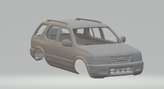 Opel frontera moulé pression roues chaudes fente voiture slot chaud jouets 3dpirnt impression imprimable 3D print model - Mito3D