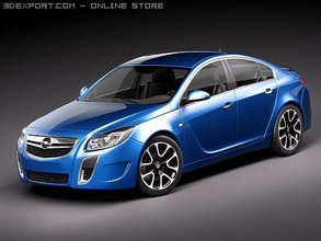 opel nişan opc sedan 3d model in spor arabalar 3dexport 2009 2010 2011 2012 ayarlama hızlı almanca 3d print model - Mito3D
