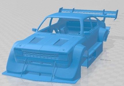 opel kadett gt-r v8 printable body car 3d print model automotive slot scalextric tamiya rc miniz hobby micro 3d print model - Mito3D