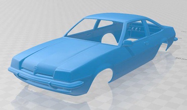 opel manta 1975 imprimible cuerpo coche vehiculo 3d impresión modelo in automotor 3dexport espacio scalextric tamiya rc miniz pasatiempo micro 3d print model - Mito3D
