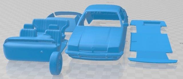 opel manta 1975 imprimible coche vehiculo automotor espacio scalextric Tamiya rc miniz pasatiempo micro 3d print model - Mito3D