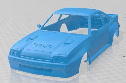 opel manta i400 1987 imprimível corpo carro automotivo fenda escalextrico Tamiya rc miniz passatempo micro diecast 3d print model - Mito3D