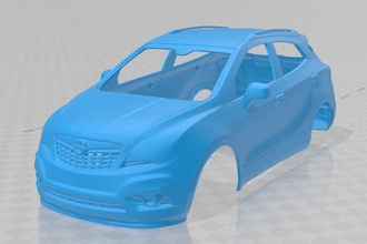 opel mokka 2013 imprimable corps voiture 3d impression modèle in automobile 3dexport fente scalextric tamiya rc miniz loisir micro robot d'exploration 3d print model - Mito3D
