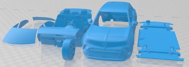 opel mokka 2021 printable car 3d print model in automotive 3dexport slot scalextric tamiya rc miniz hobby micro 3d print model - Mito3D