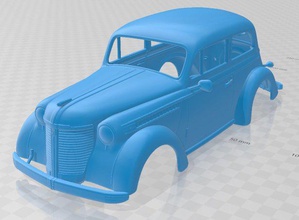 opel olympia 1938 printable body car 3d print model in automotive 3dexport slot scalextric tamiya rc miniz hobby micro 3d print model - Mito3D